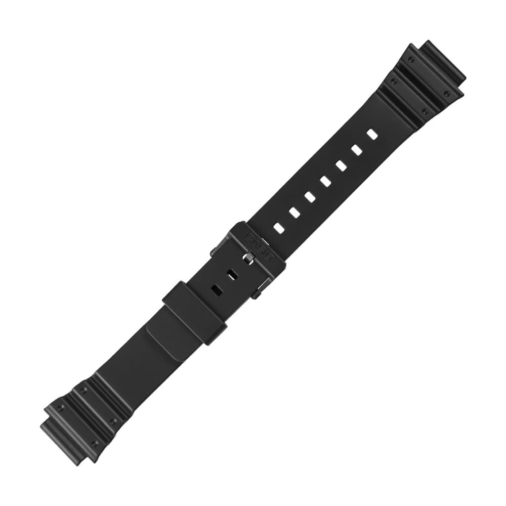 Casio plastic black watch strap 10393907 for MRW-200H, MRW-200H-1EVEF, 18 mm