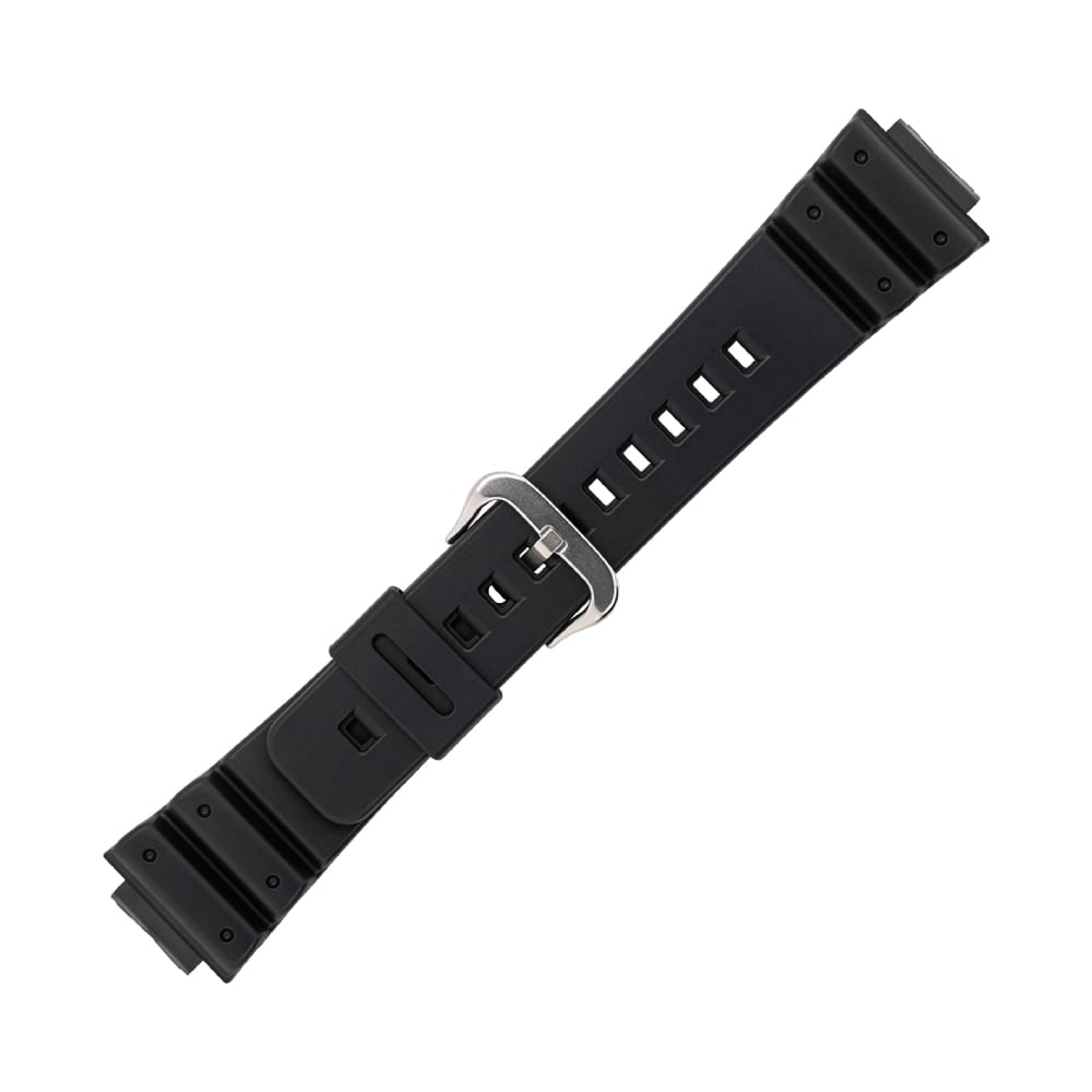 Casio plastic black watch strap 71604349 for DW-660, DW-5300, DW-5900C, DW-6200, 16 mm