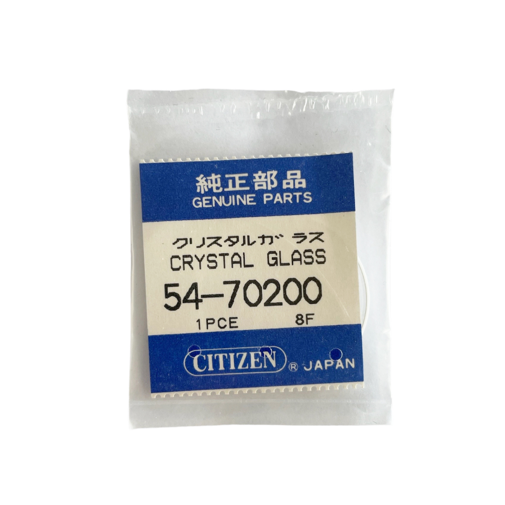 Citizen 54-70200 mineral crystal glass special flat (XMF) part XMF307884