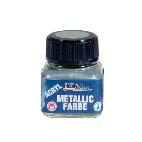 Color Lacquer for clock hands, silver metallic paint 20 ml