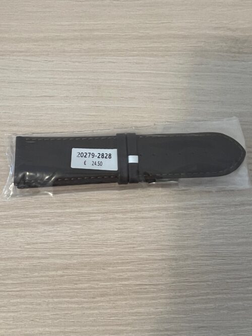 Polo Soft Calf Leather Strap 28mm – Dark Brown, Smooth, With Stitches