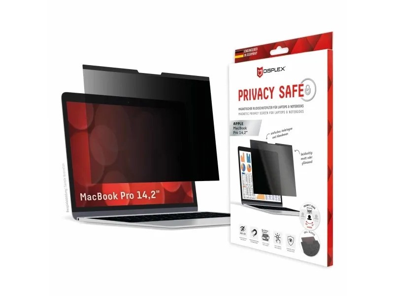 Displex privacy safe magnetic screen for Apple MacBook Pro 14.2 inch laptops and notebooks