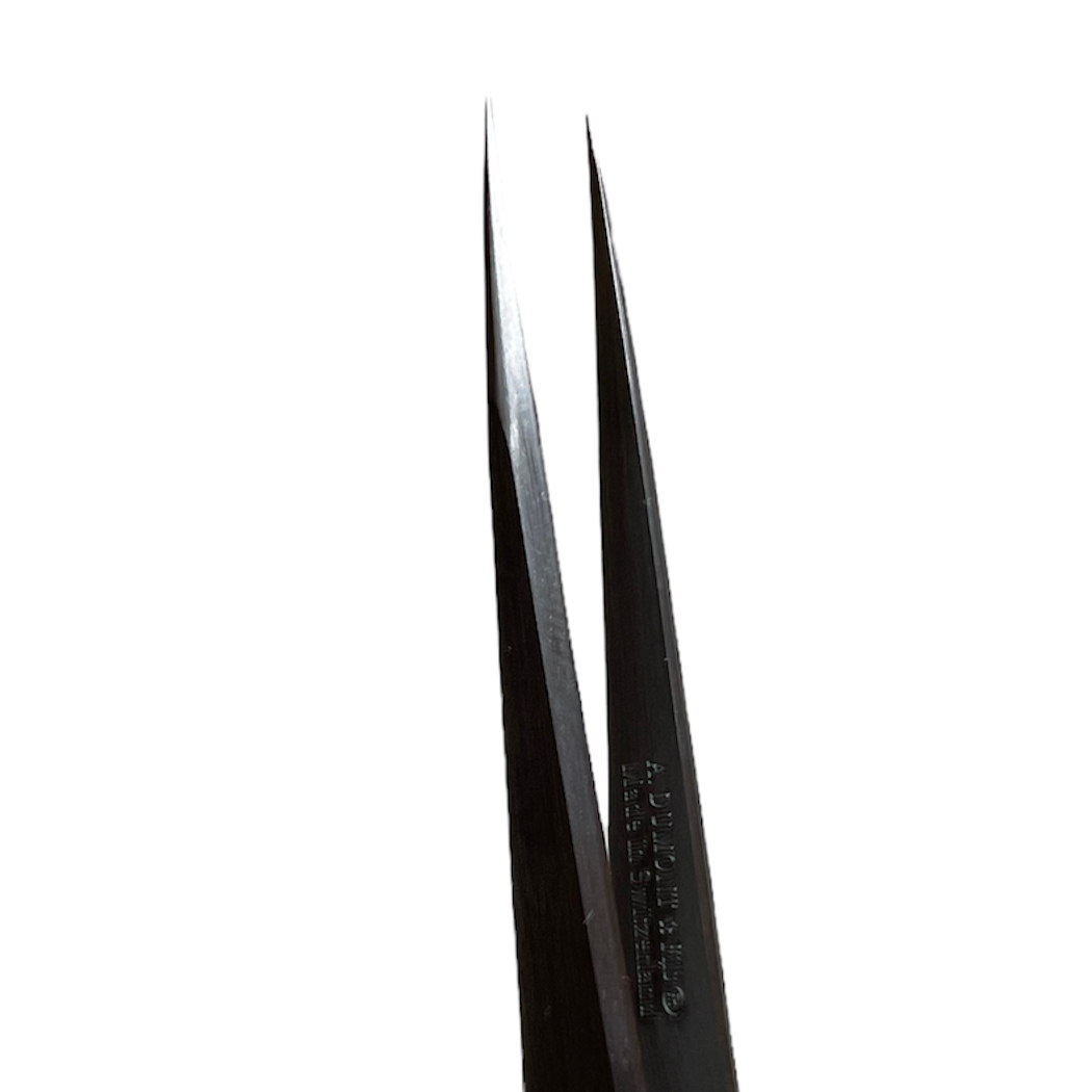 Dumont #3 carbon steel watchmaker tweezer 120 mm - Image 2