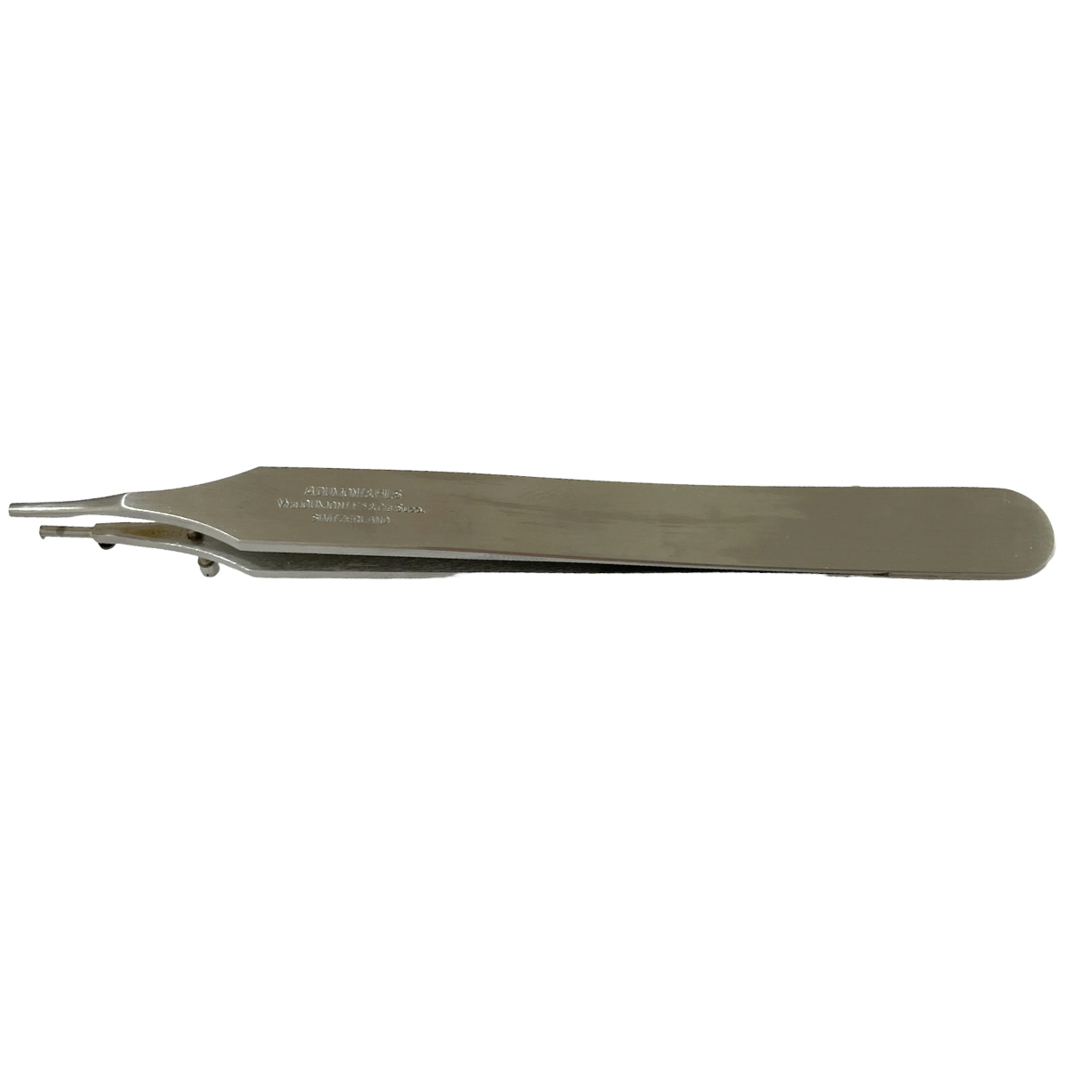 Dumont tweezer Type 9/0, for Breguet hairsprings spirals, stainless steel-carbon, 110 mm - Image 2
