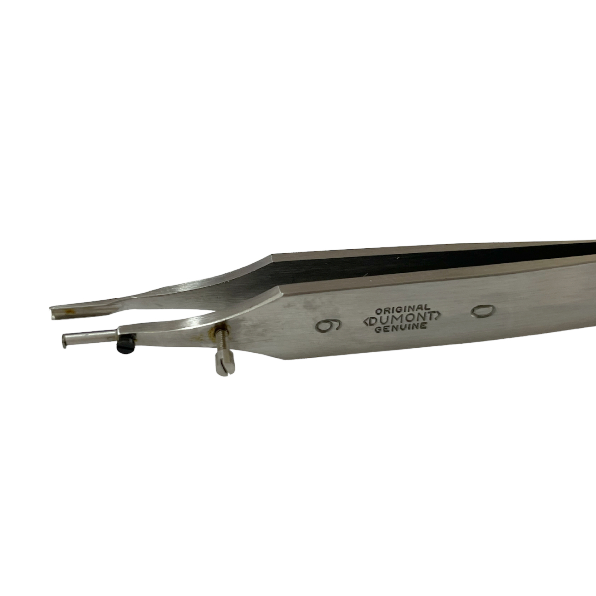 Dumont tweezer Type 9/0, for Breguet hairsprings spirals, stainless steel-carbon, 110 mm - Image 3