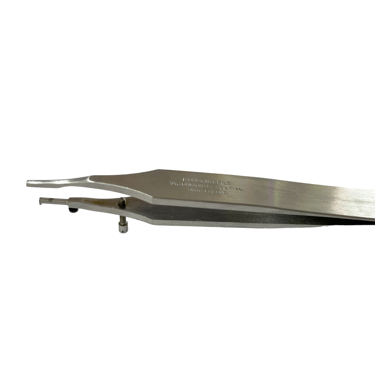 Dumont tweezer Type 9/0, for Breguet hairsprings spirals, stainless steel-carbon, 110 mm - Image 4