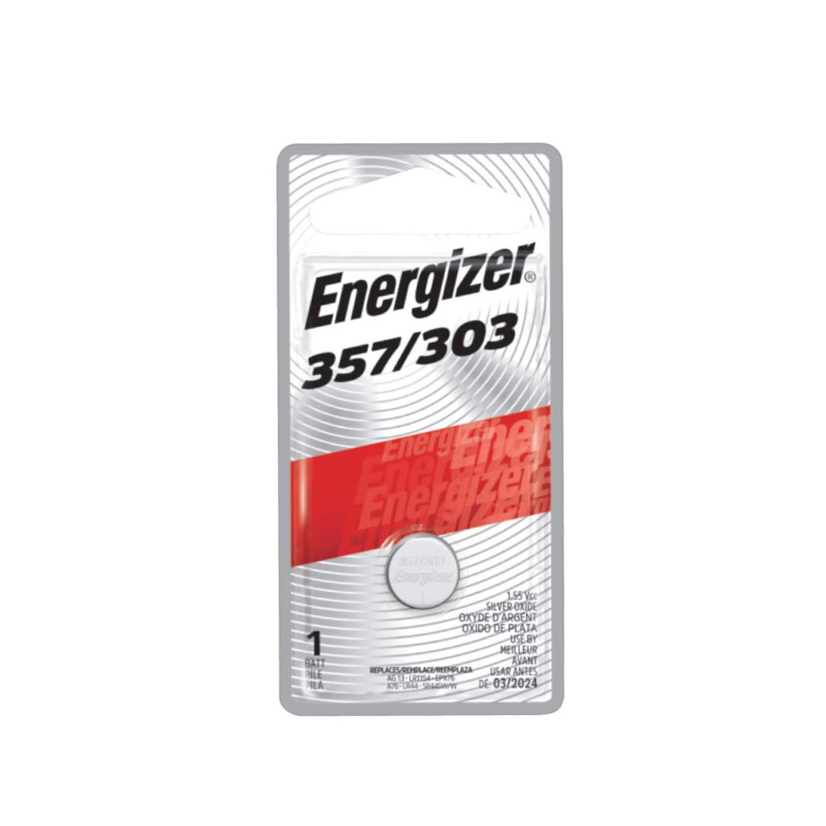 Energizer 357/303 watch coin cell battery