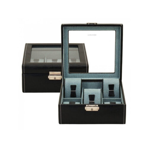 Friedrich 23 watch box black glass top for 6 watches