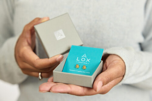 Lox Precious 24ct Gold Plated 925 Sterling Silver Locking Earring Backs – One Pair