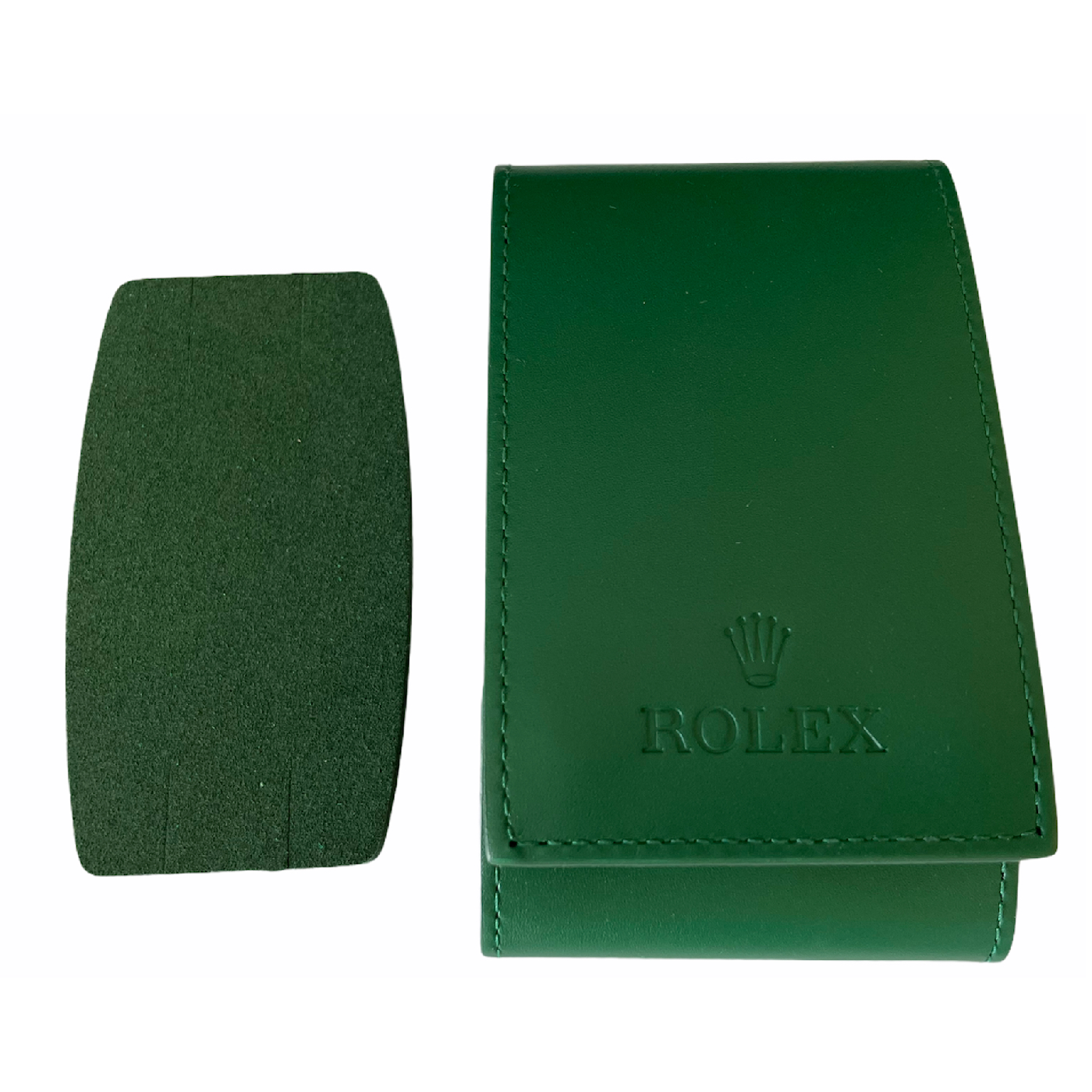 Green watch leather Rolex travel pouch - Image 2