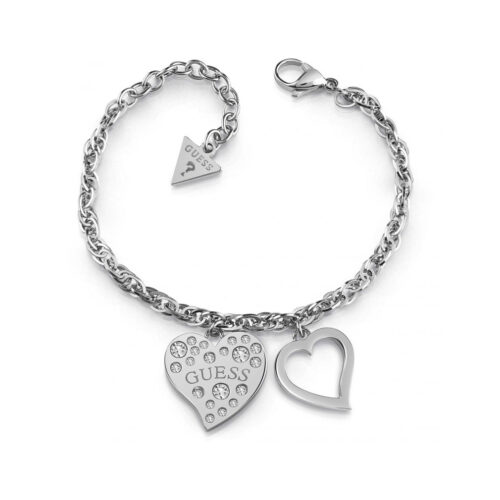 Guess women's bracelet with hearts and SWAROVSKI stones UBB78094-S
