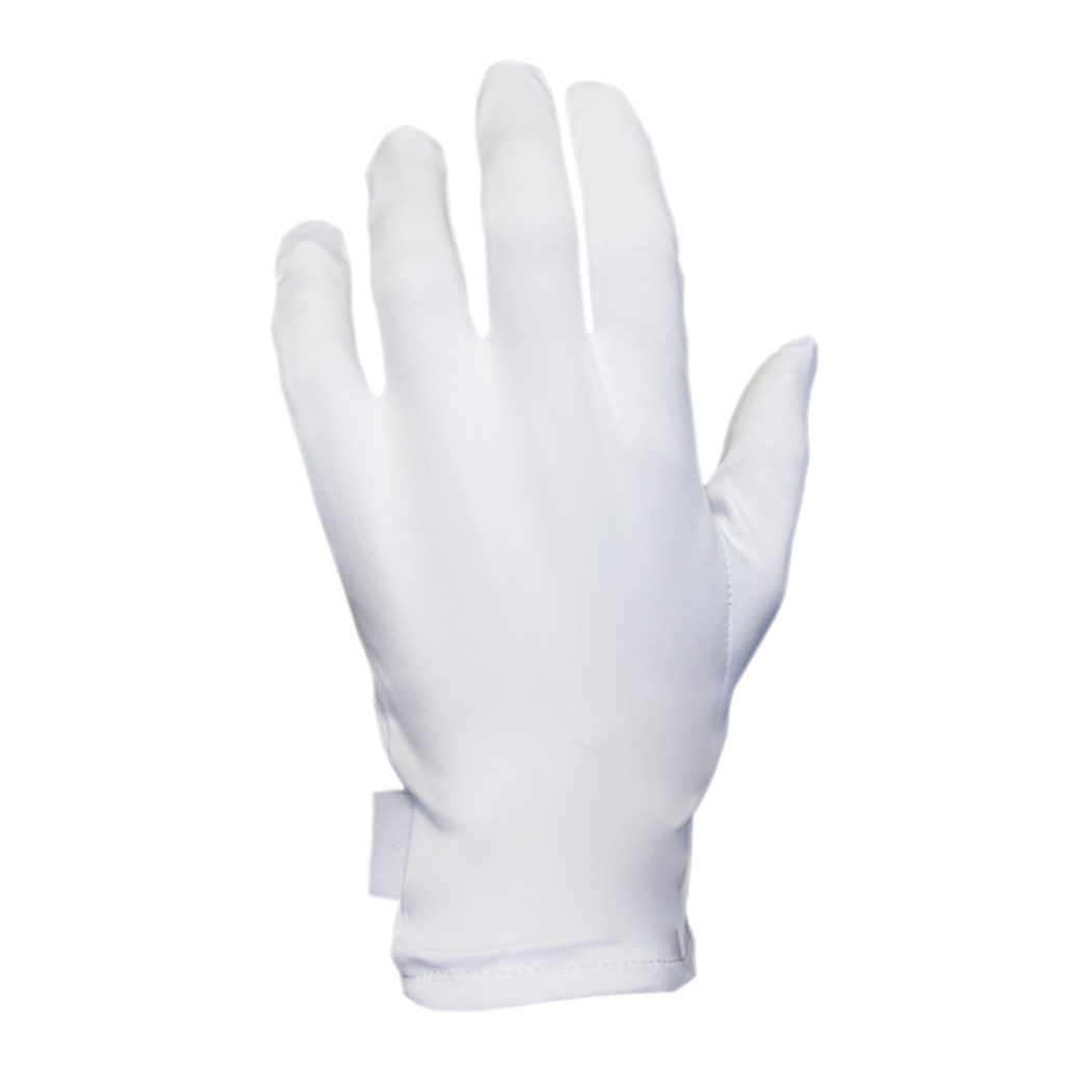 Heli presentation gloves, white, size XL, 1 pair, microfiber and cotton - Image 2