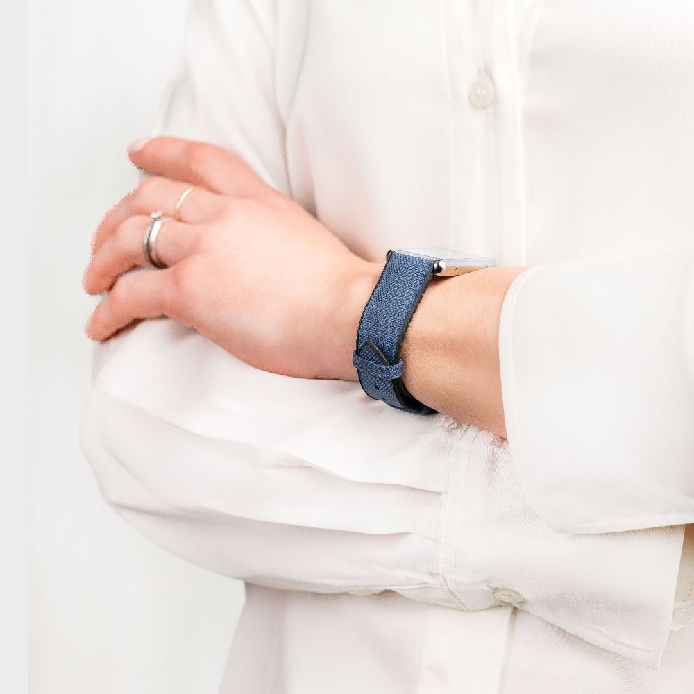 Hirsch Arne L blue watch strap, 20 mm, 0925090080-2-20 - Image 3