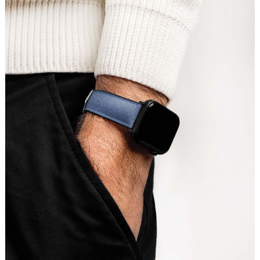 Hirsch Arne L blue watch strap, 20 mm, 0925090080-2-20 - Image 4