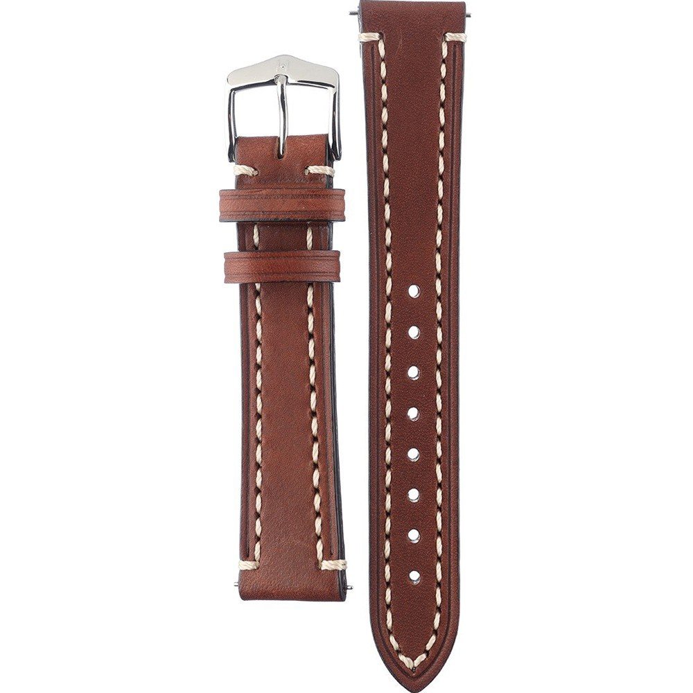 Hirsch Liberty Artisan L brown calf leather watch strap 20 mm 10900210-2-20 - Image 3