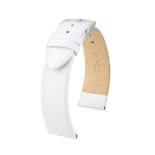 Hirsch Toronto M white calf leather watch strap 16 mm 03702100-1-16