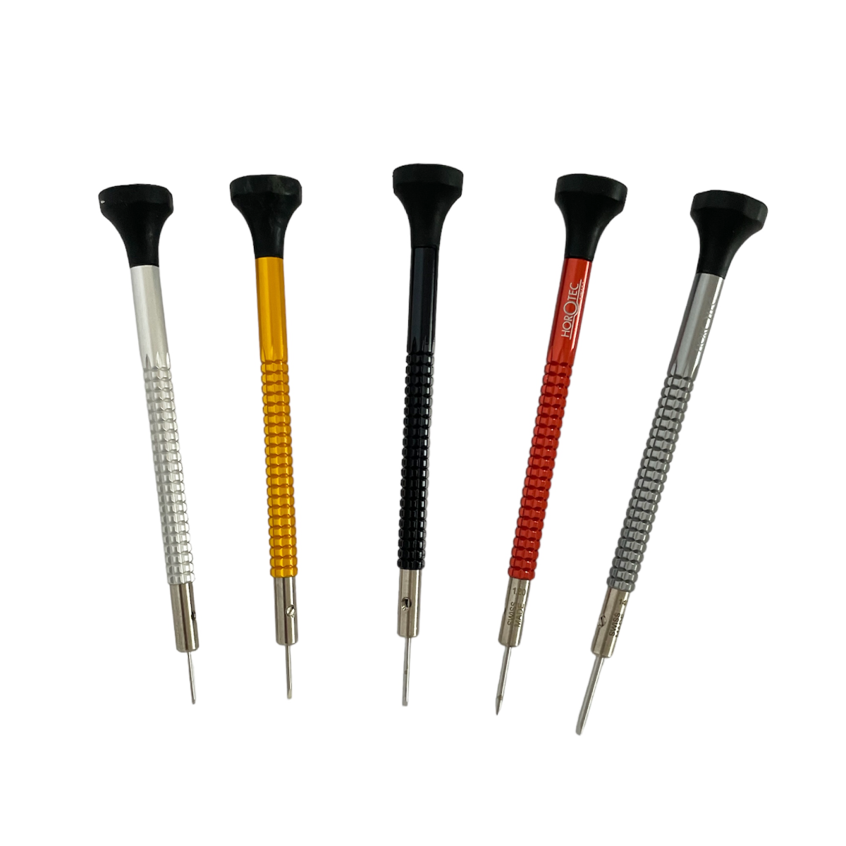 Horotec MSA 01.020-A set of 5 screwdrivers with ball bearings 0.60 to 1.40 mm