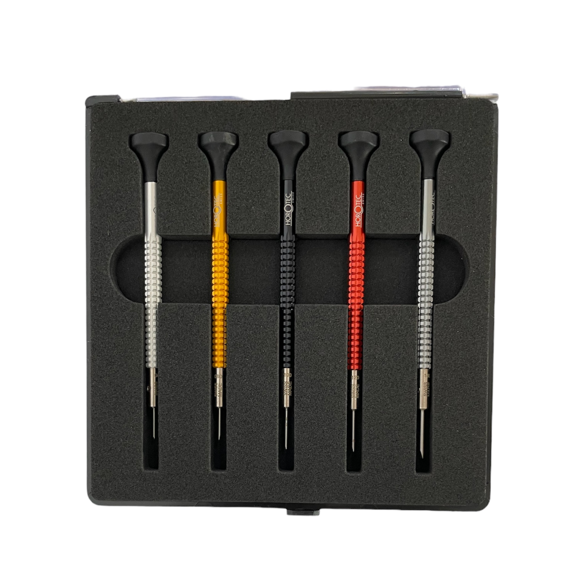Horotec MSA 01.020-A set of 5 screwdrivers with ball bearings 0.60 to 1.40 mm - Image 3
