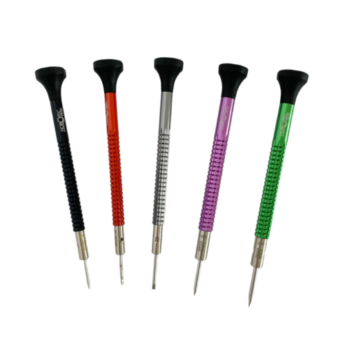Horotec MSA 01.020-B set of 5 screwdrivers with ball bearings 1.00 to 2.00 mm