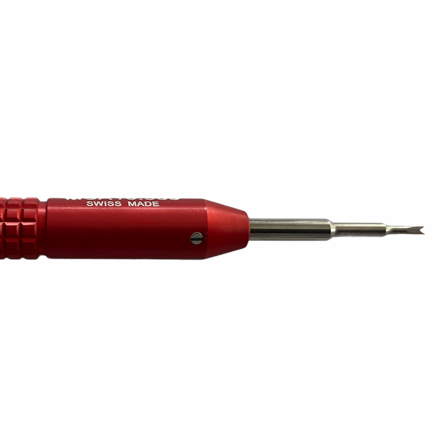 Horotec MSA 10.309 spring bar tool for bracelet replacement with aluminium anodised red handle - Image 2