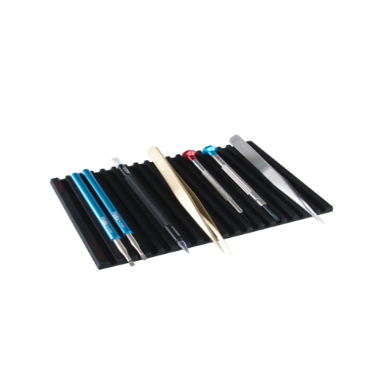 Horotec MSA 24.222 tool pad, black silicone anti-slip tray with 19 grooves - Image 3