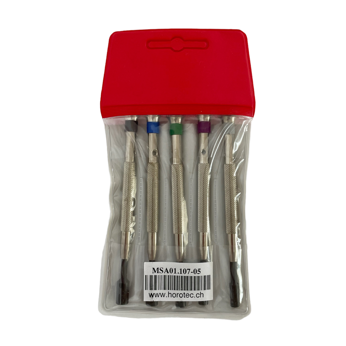 Horotec MSA 01.107-05 set of 5 special screwdrivers with fixed female key - Image 4