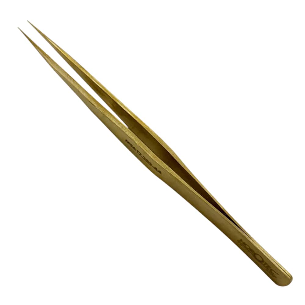 Horotec MSA12.303-AA strong and elegant tweezer for ordinary use brass, 125mm