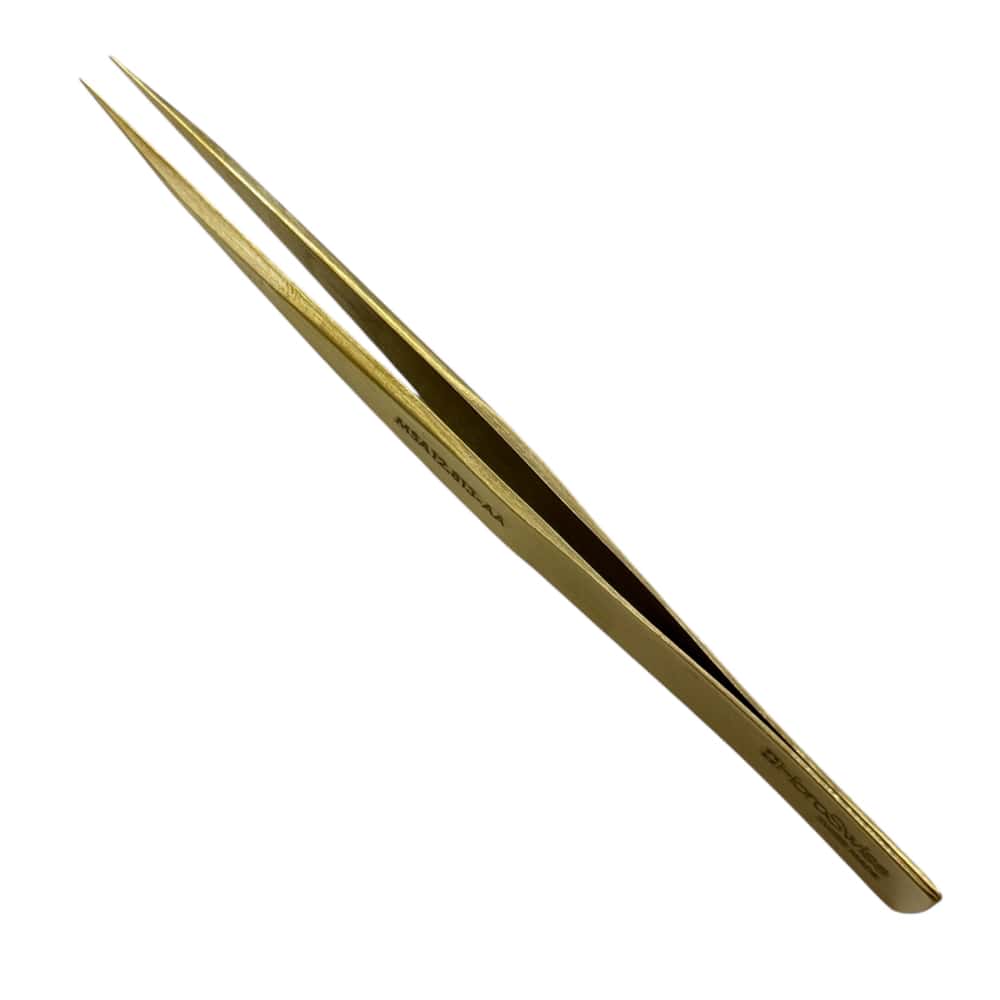 Horotec MSA12.813-AA strong and elegant tweezer for ordinary use brass, 125mm