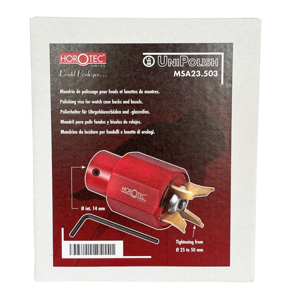 Horotec MSA23.503 polishing vice for watch case backs and bezels 25-50 mm - Image 5