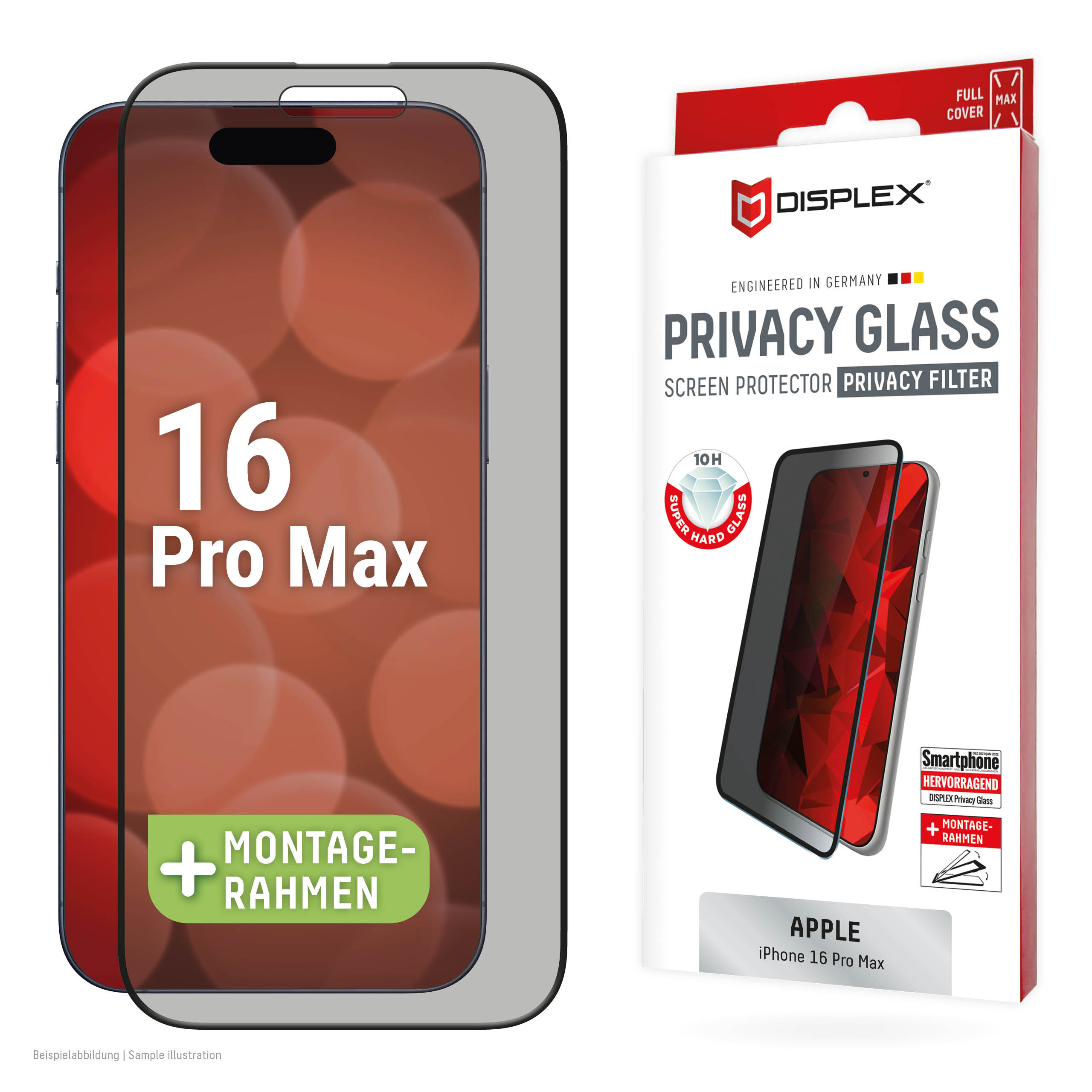 iPhone 16 Pro Max Privacy Tempered Glass 02000