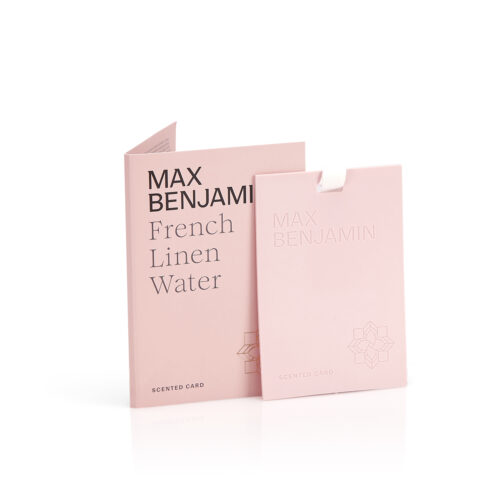 Max Benjamin French Linen Water scented card