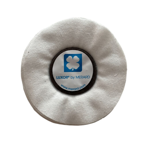 Merard Polishing wheel for finishing N° MOC2, white flannel cotton, Ø 100 mm, 20 folds