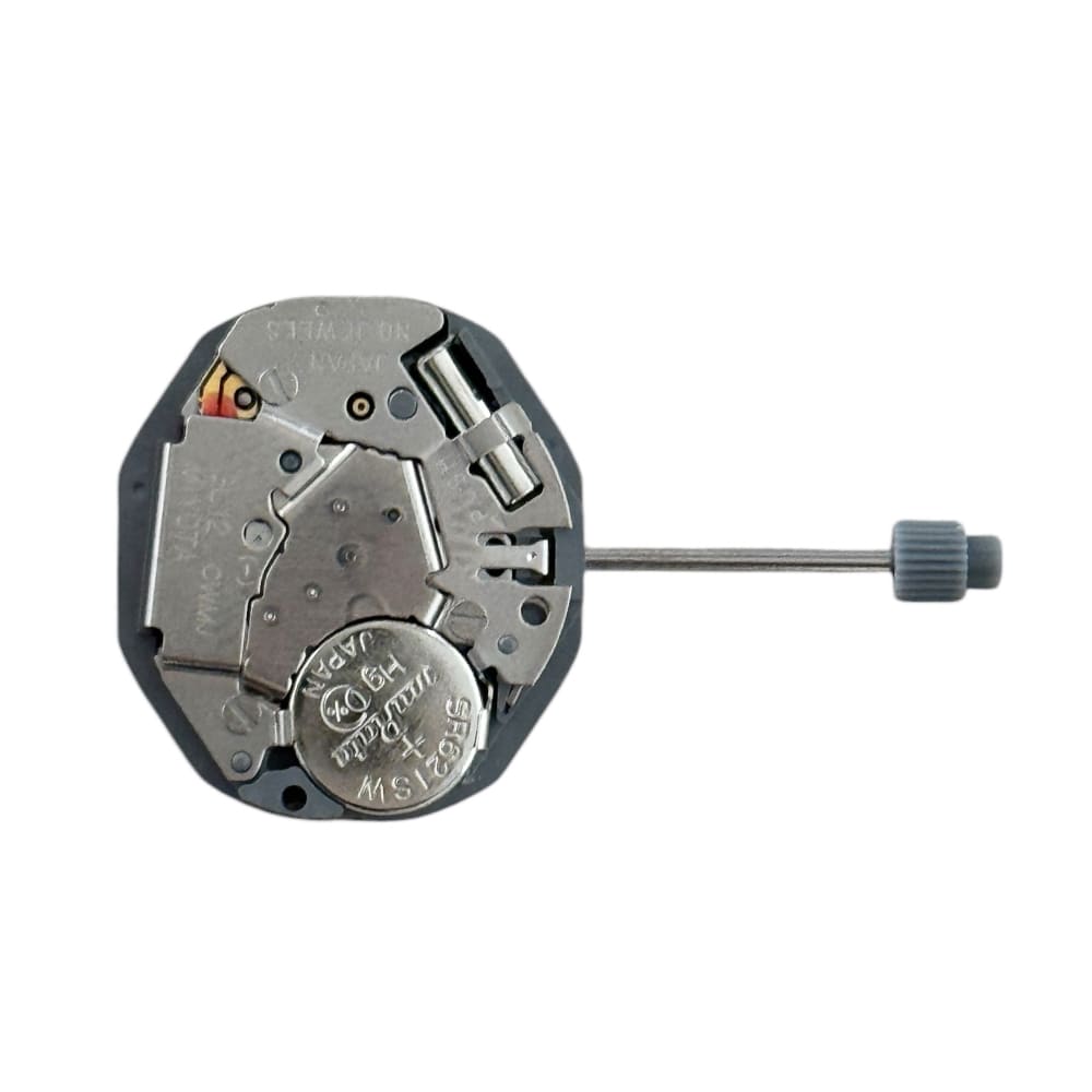 Miyota GL10 quartz movement watch size 6 3/4 x 8 with date on 6 o'clock