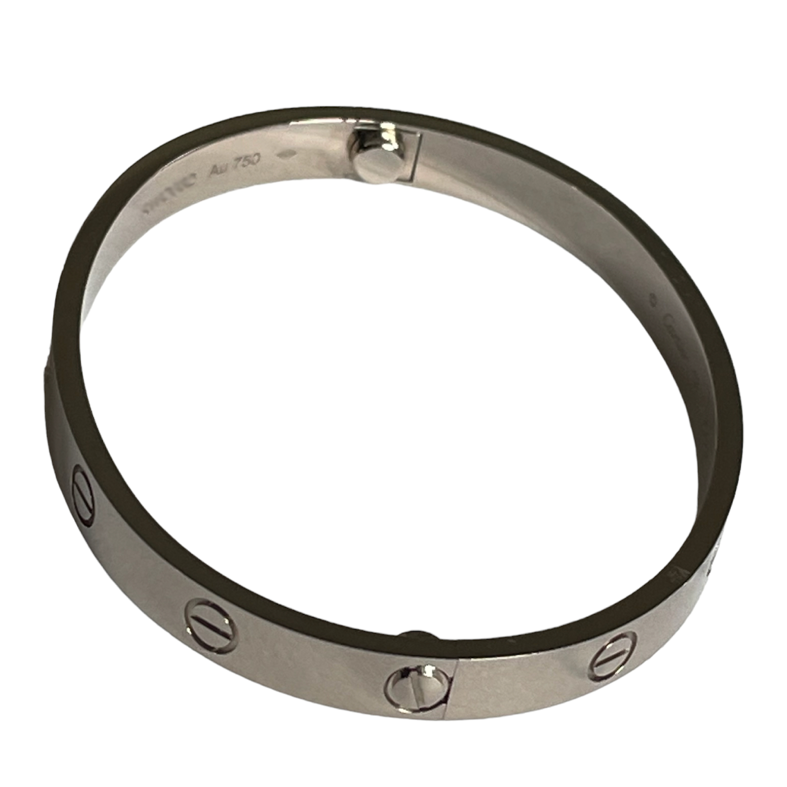 New Cartier Love 18k white gold bracelet size 17 2022 - Image 2