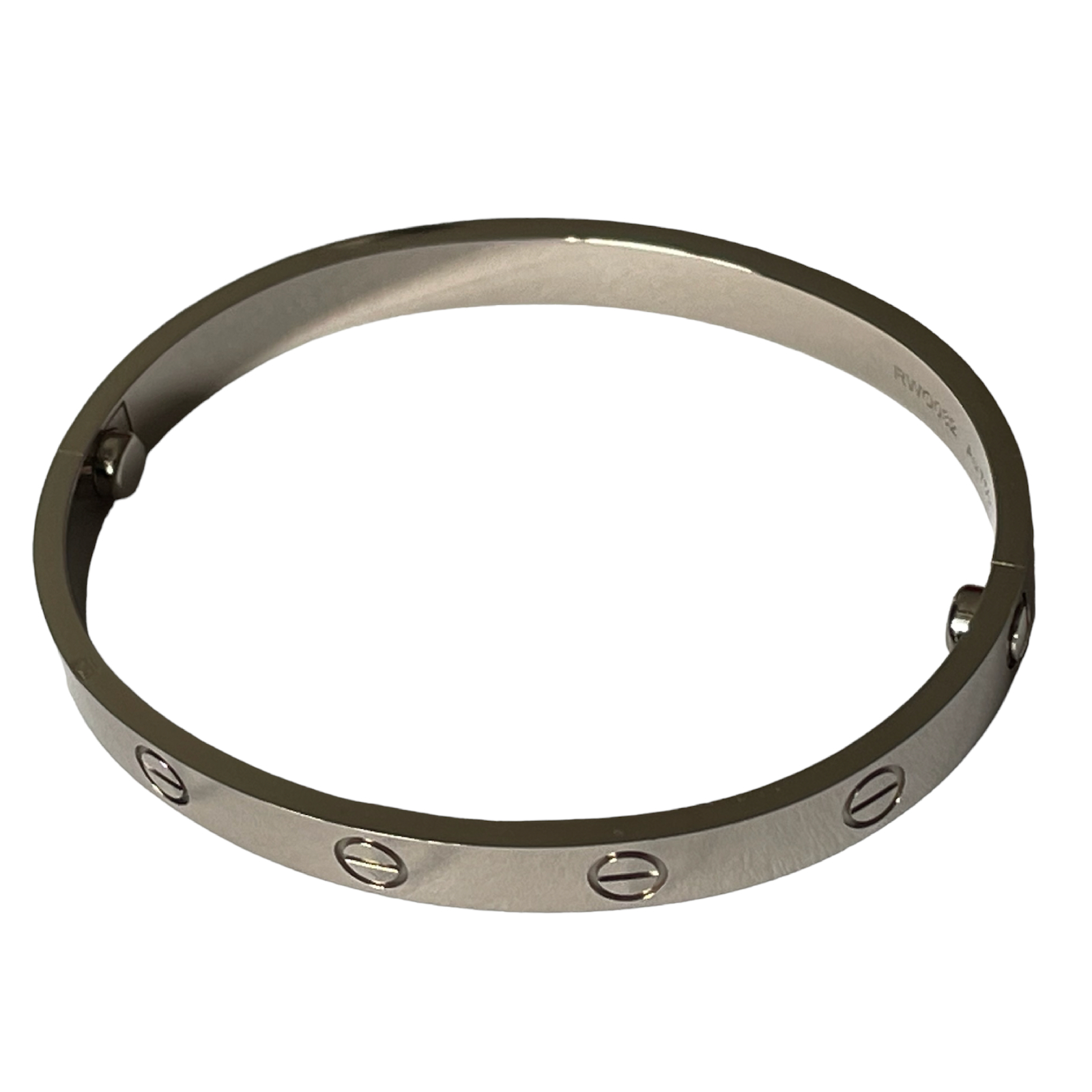 New Cartier Love 18k white gold bracelet size 17 2022 - Image 3