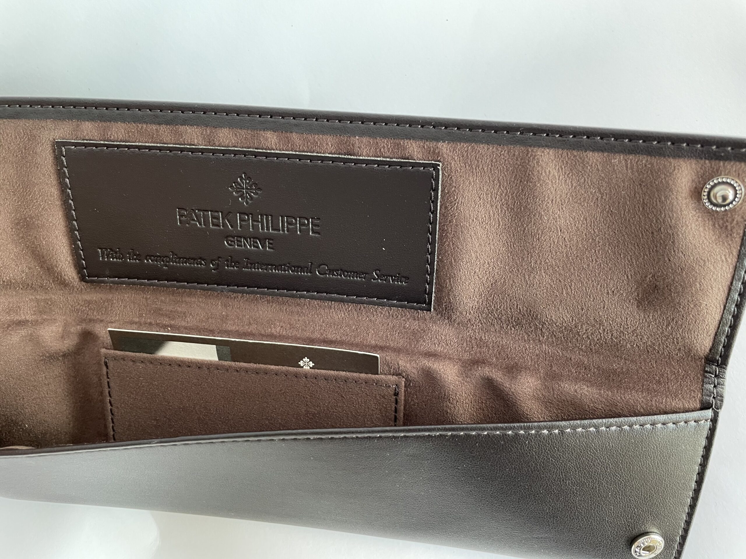New Patek Philippe leather service travel case pouch - Image 4