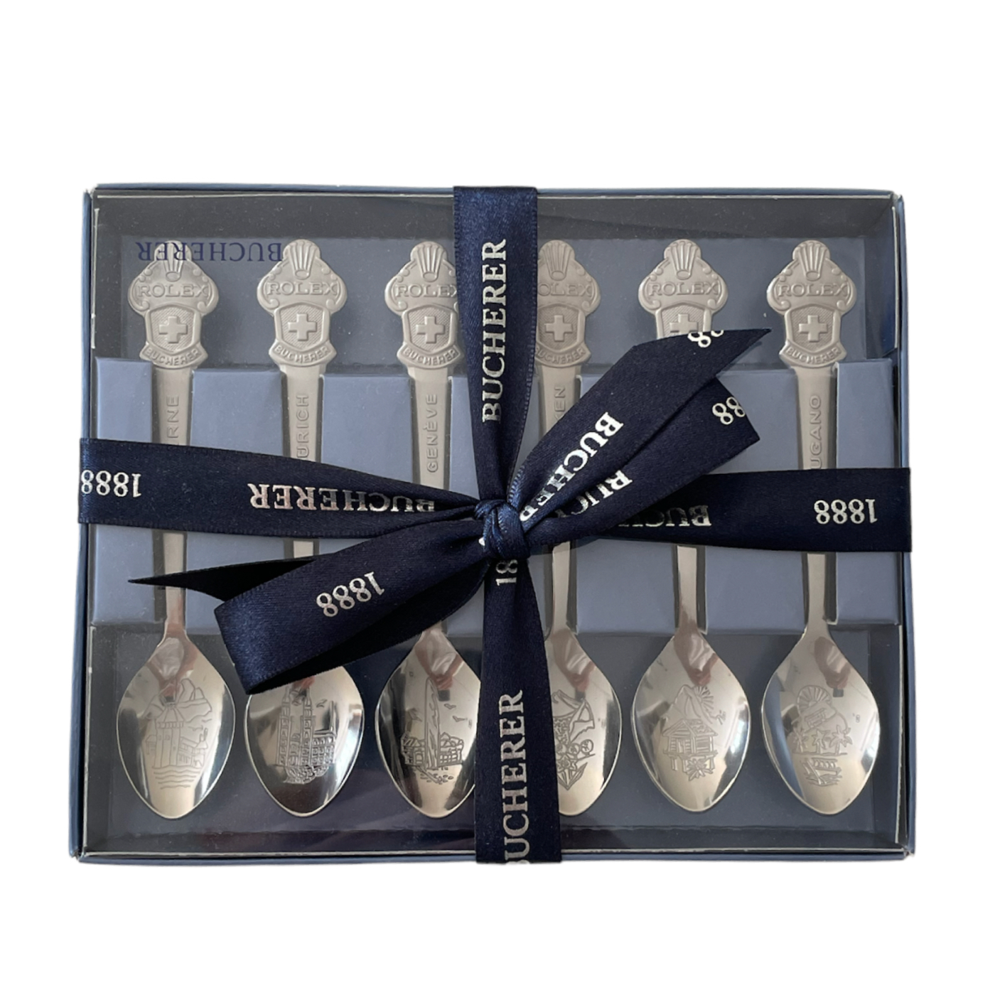 New Rolex Bucherer Lucerne set of 6 spoons