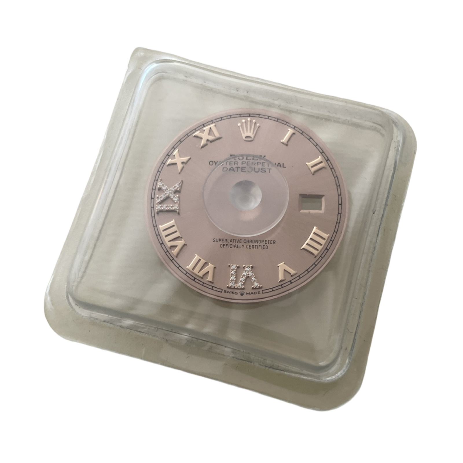 New Rolex Datejust 126231 Roman Rose Gold dial with diamonds