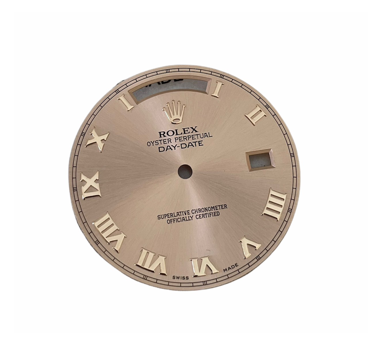 New Rolex Day-Date roman rose dial 218235 cal. 3156