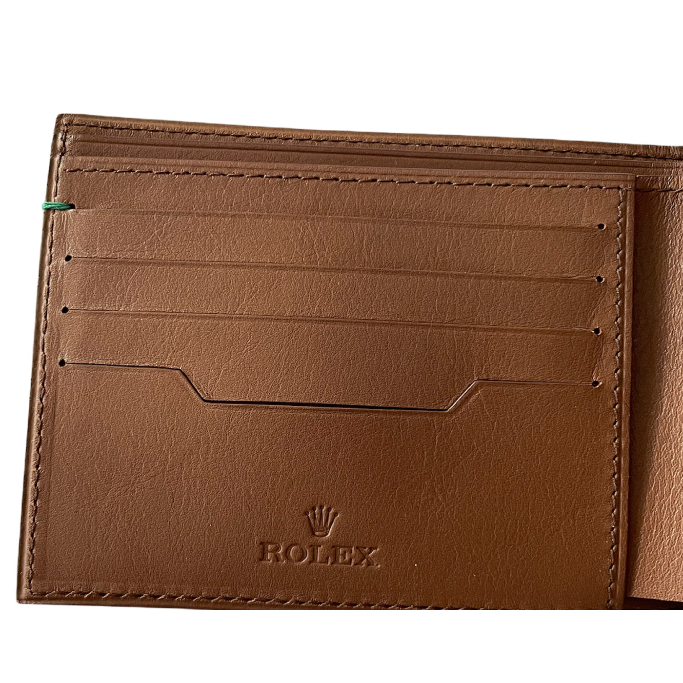 New Rolex leather brown men's wallet - Image 3
