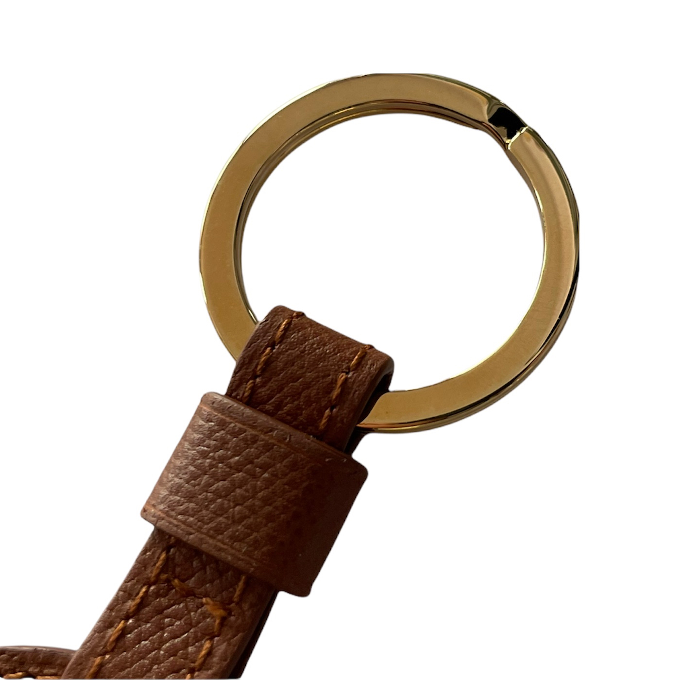 New Rolex leather keychain with gold tone ring - Image 3