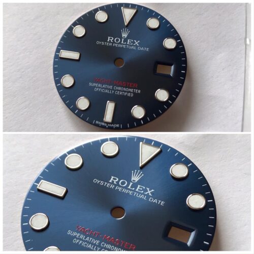 New Rolex Yacht-Master 116622 blue chromalight watch dial