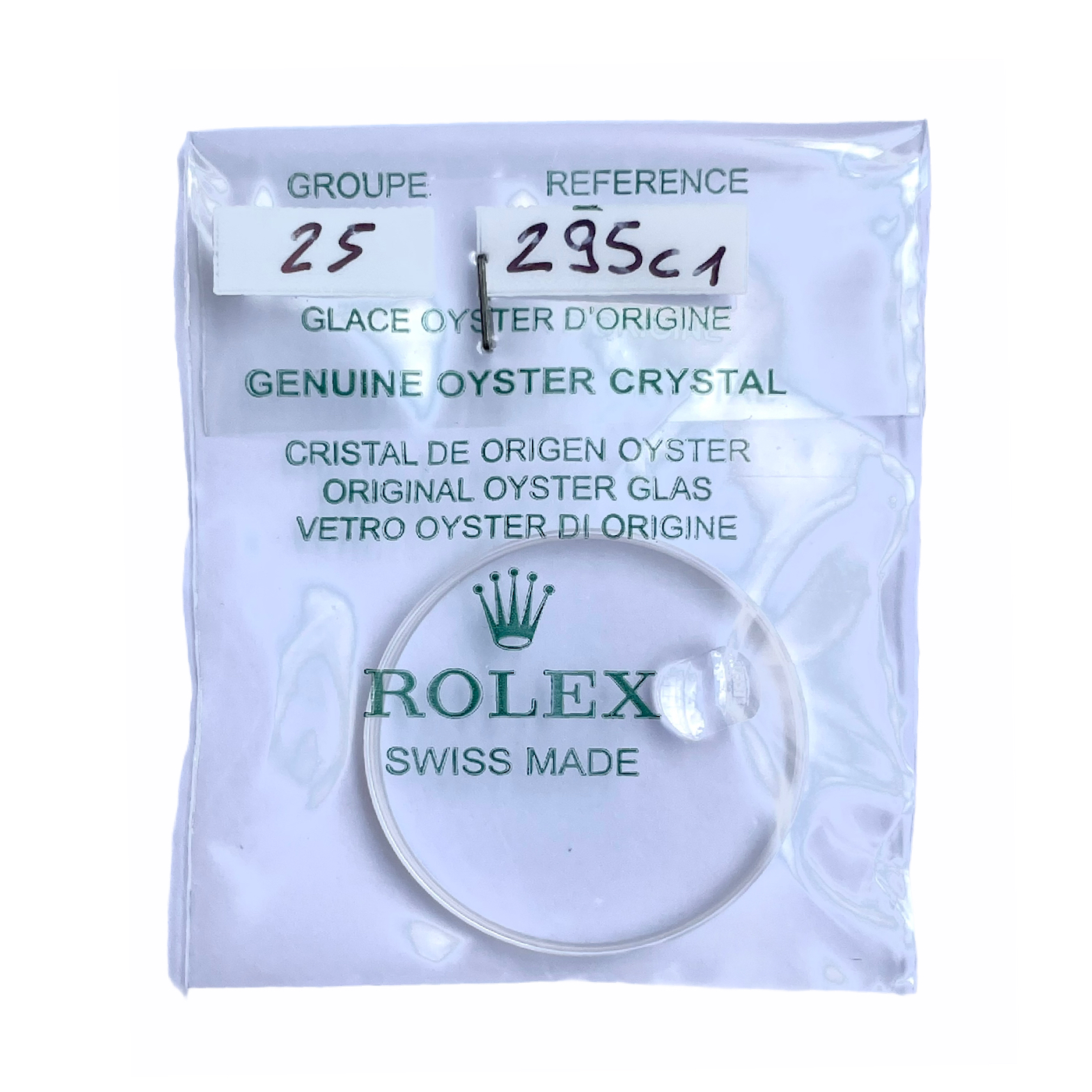 New sapphire crystal glass 25-295C1 for Rolex 18208, 18206, 18239, 18238, 18038, 18039