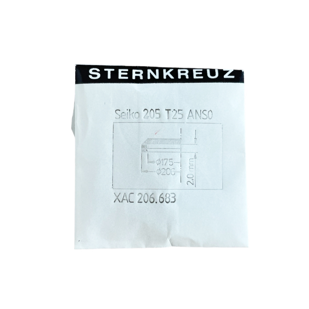 New Seiko XAC 206.683 crystal glass part 205T25ANS0