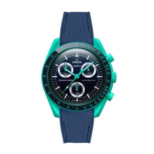 New SWATCH Omega Mission on Earth - Polar Lights chronograph men's watch 2024