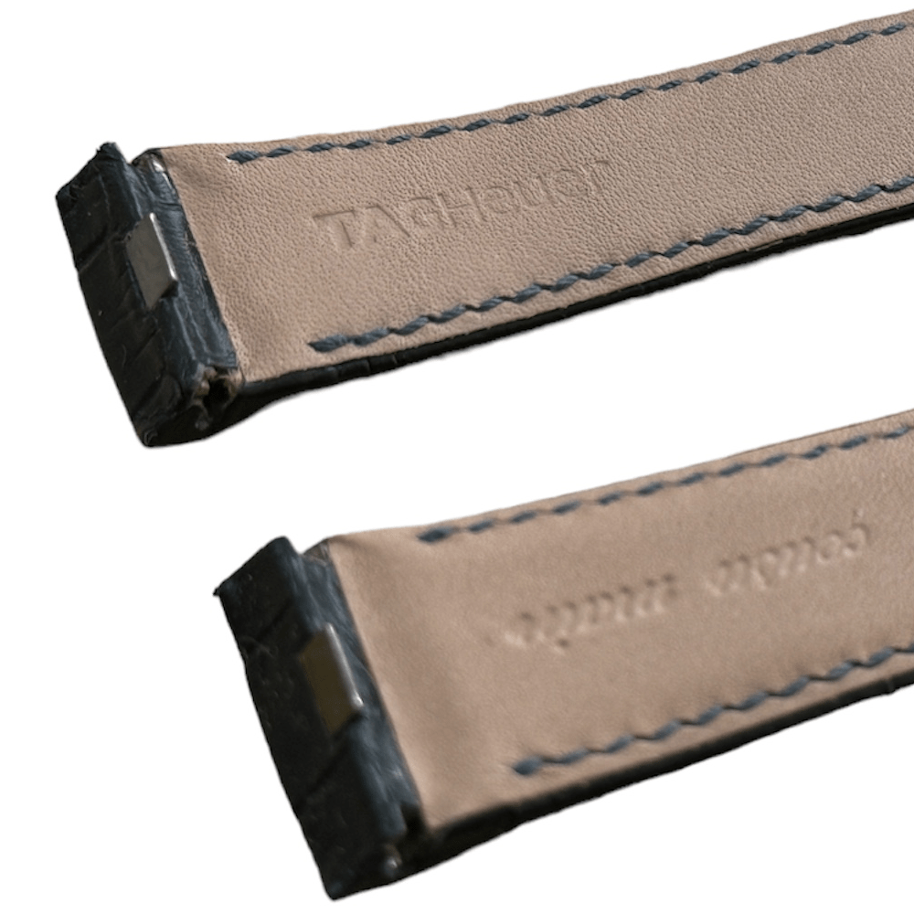 New Tag Heuer genuine leather blue watch strap 22mm - Image 2