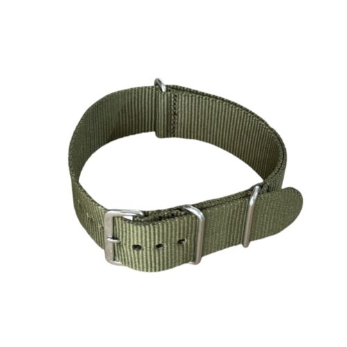 Nylon watch NATO strap navy green, 22mm