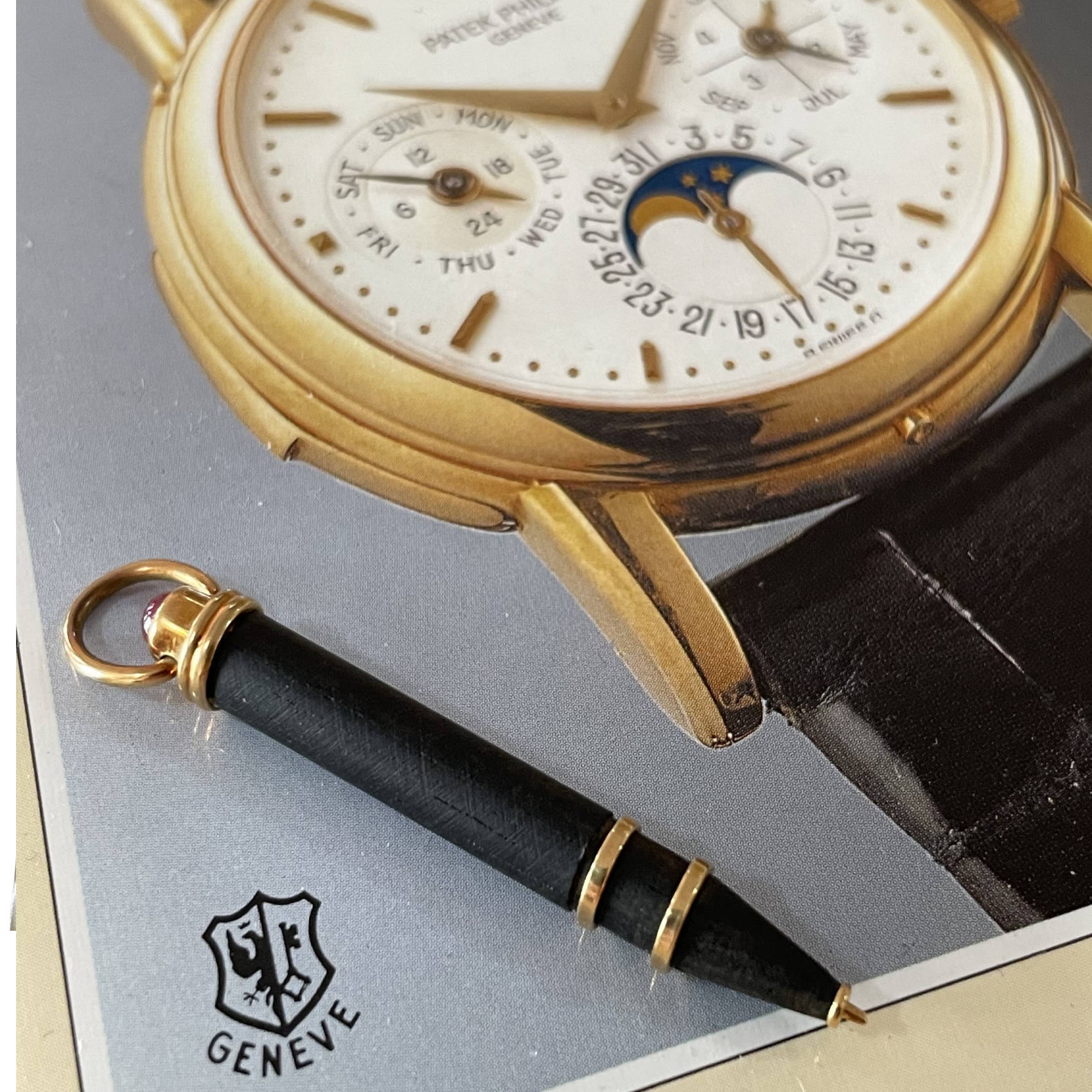 Patek Philippe 3970, 3974 setting pin pusher 18k solid gold - Image 3