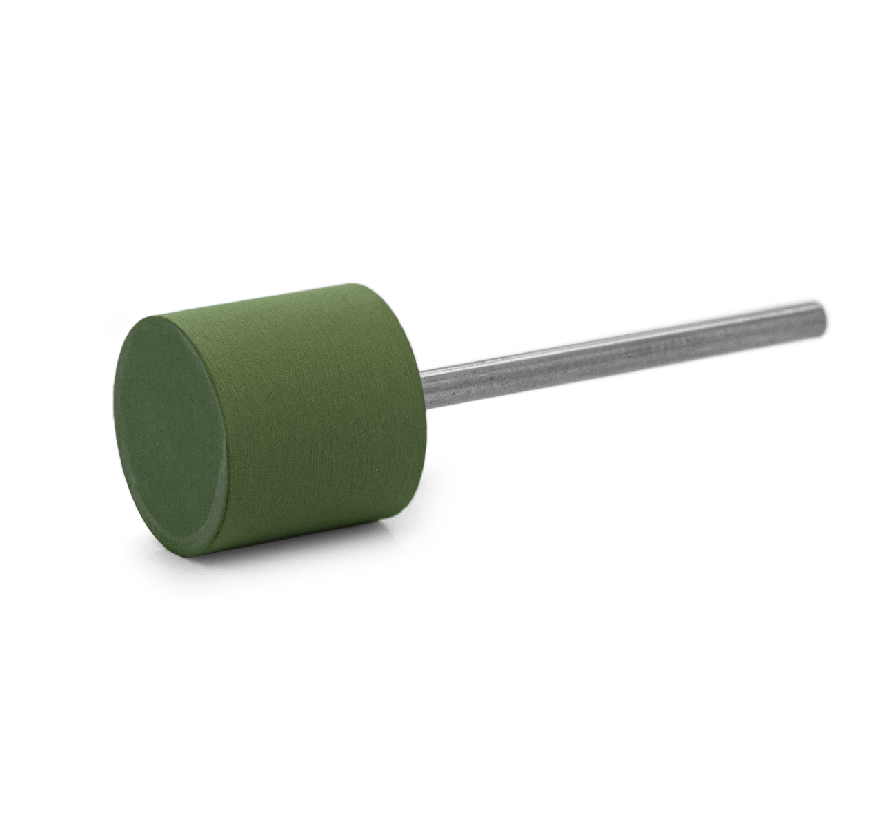 Polisher Eveflex green brush, cylinder, Ø 14 x 12 mm, very soft, grain fine