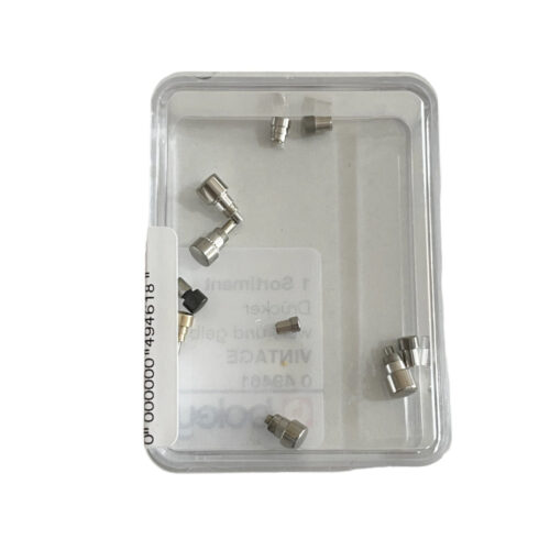 Set of 10 chronograph push buttons for vintage watches